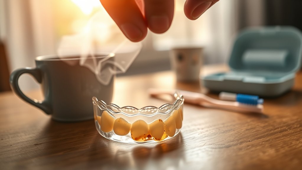 coffee retainers stains bacteria