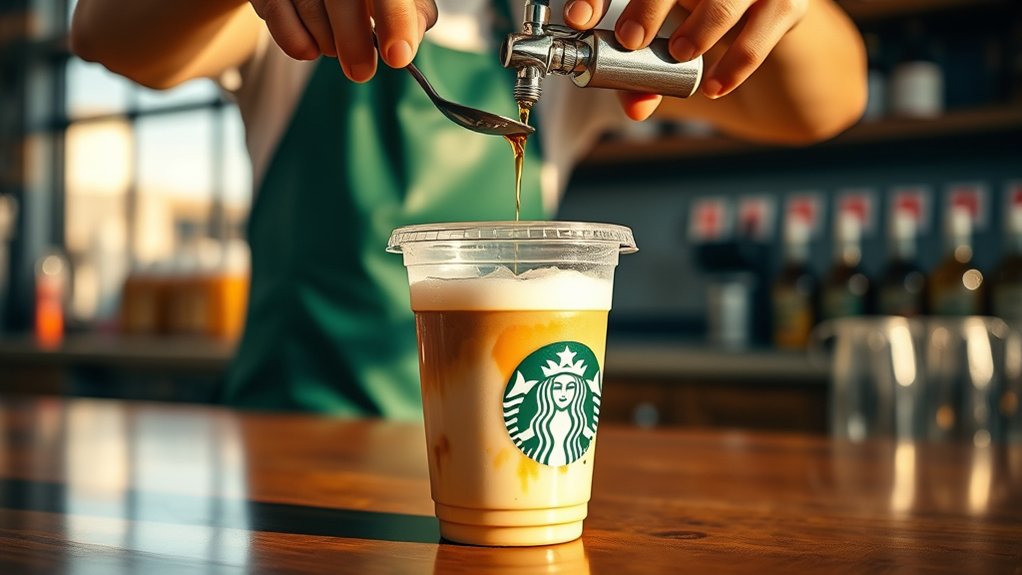 customize iced coffee sweetness