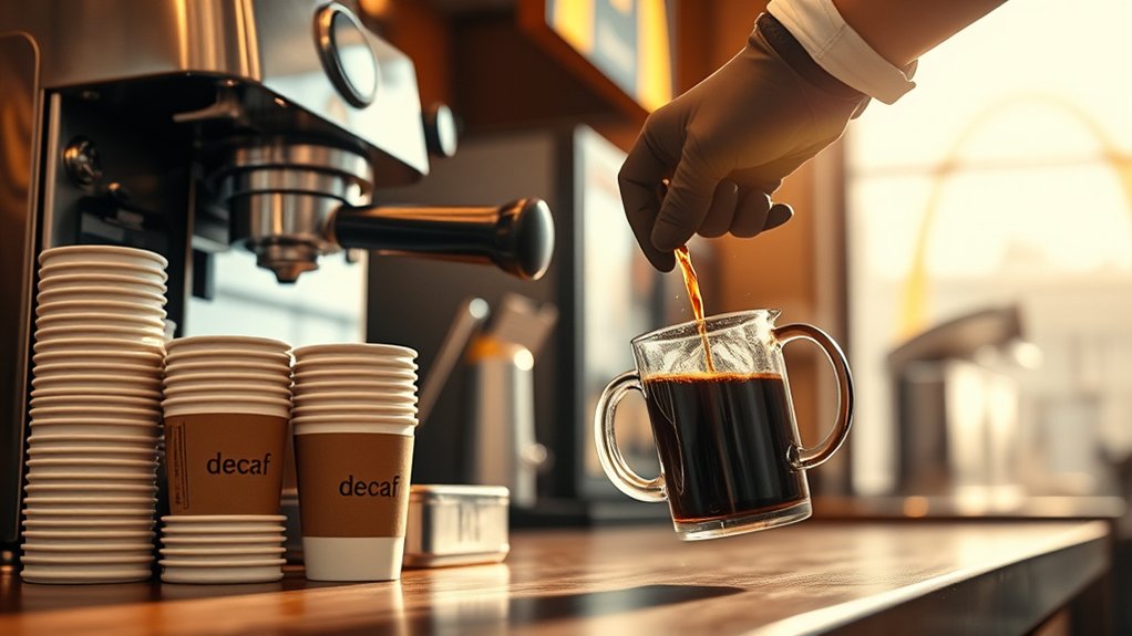 decaf coffee now available