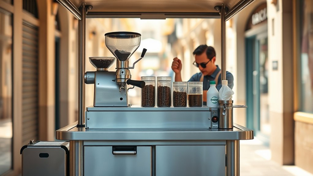 efficient mobile coffee setup