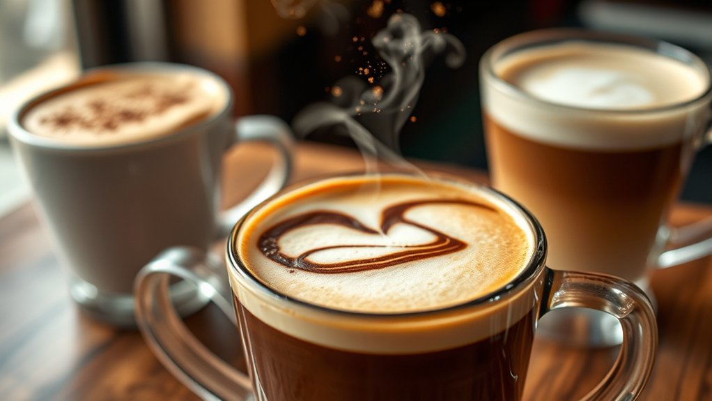 espresso milk foam ratios