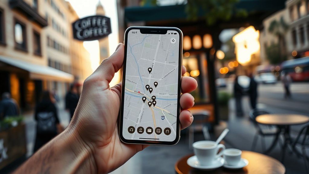 find nearby coffee shops