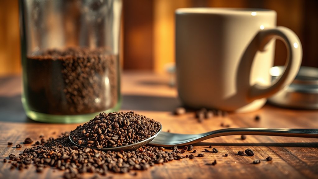 folgers instant coffee caffeine content