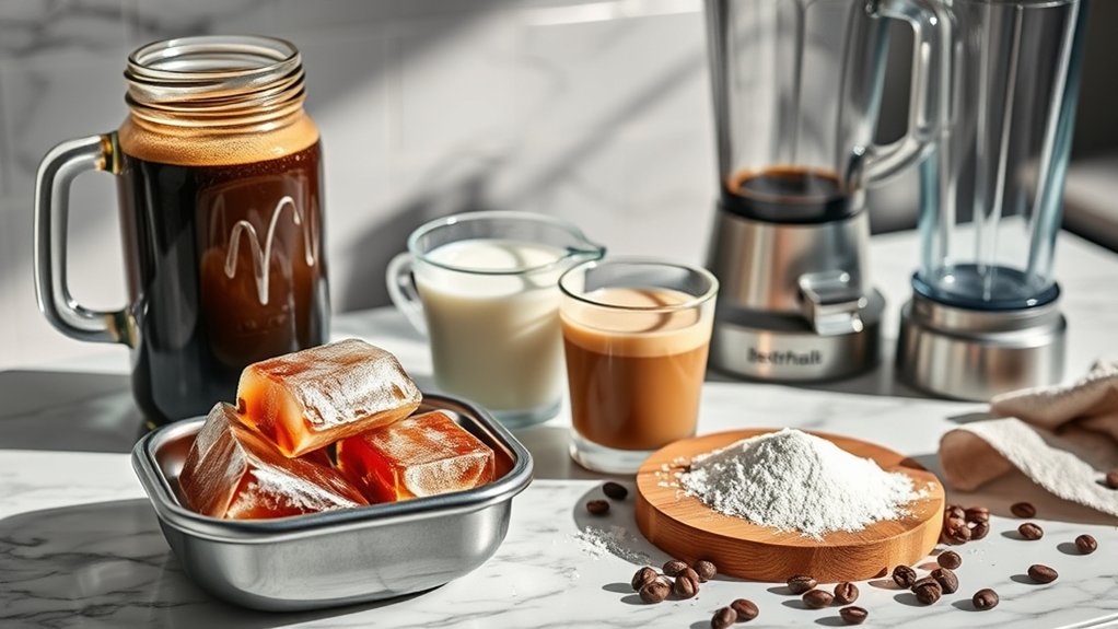 frozen coffee ingredients list