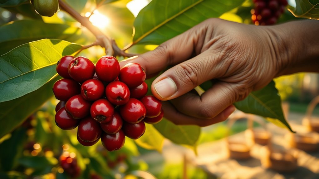 handpicked cherries precise processing