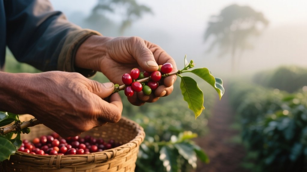 harvesting coffee beans effectively