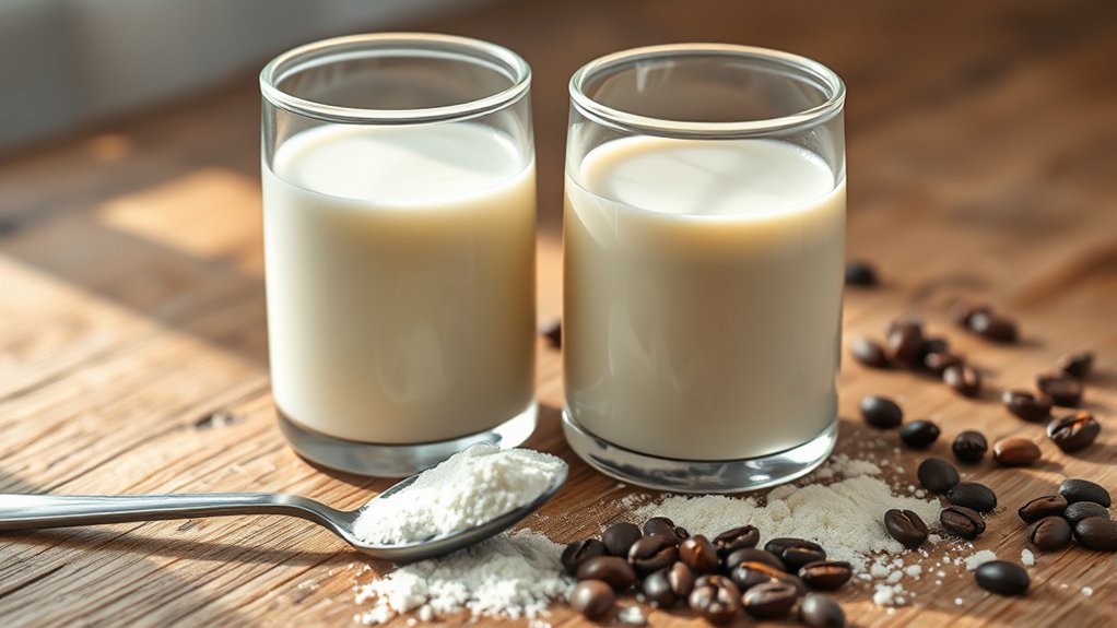 milk vs coffee creamer