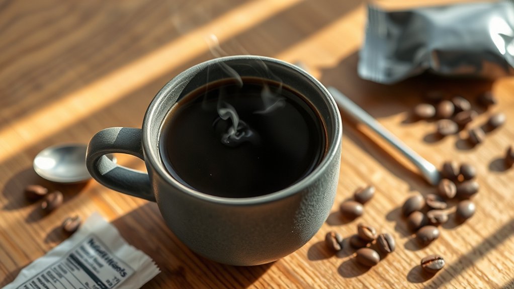 minimal calories in coffee