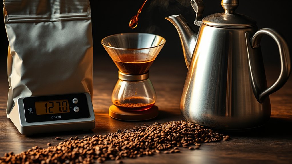 optimal coffee water brewing ratio