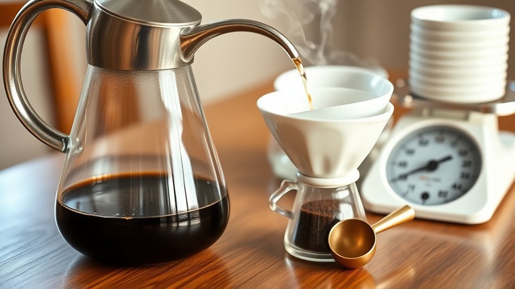 optimal coffee water brewing ratio