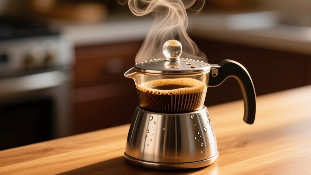 percolator coffee brewing process