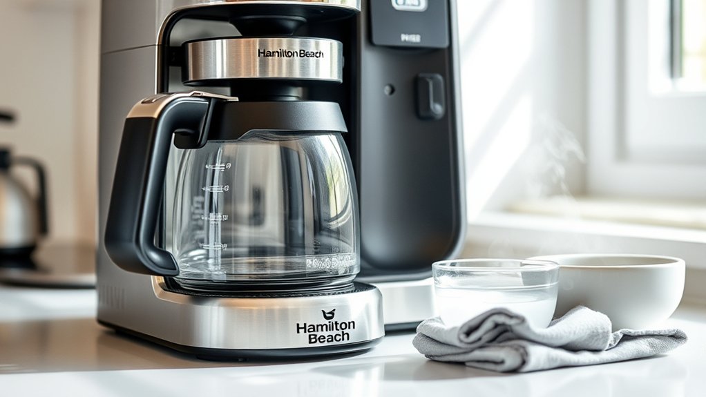 prepare coffee maker for cleaning
