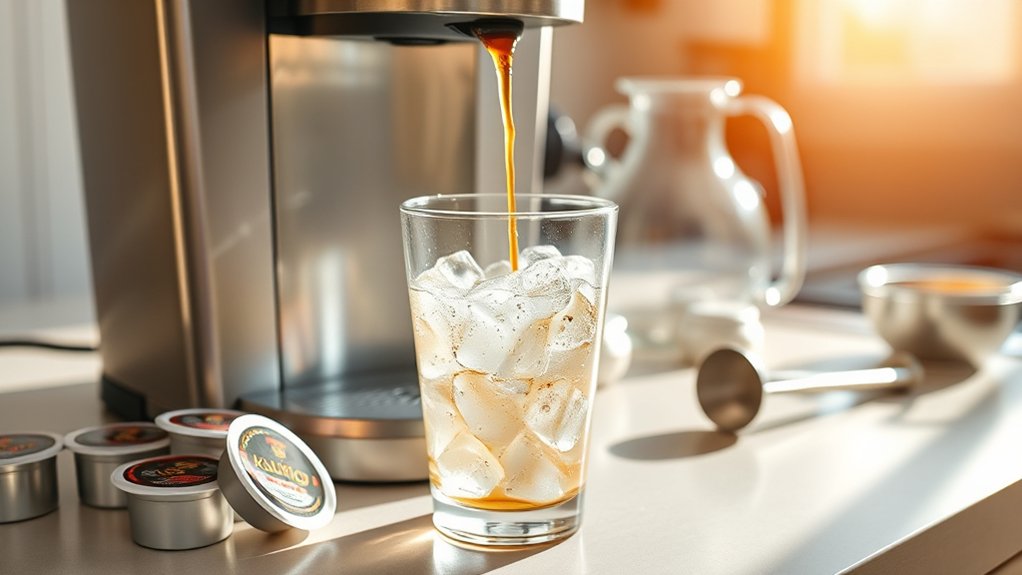 prepare keurig for iced coffee