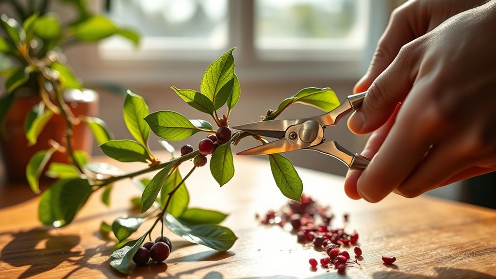 prune for healthier coffee plants