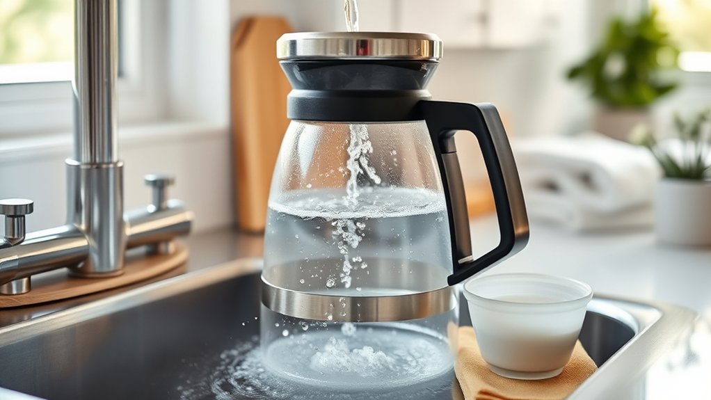 regularly clean coffee maker