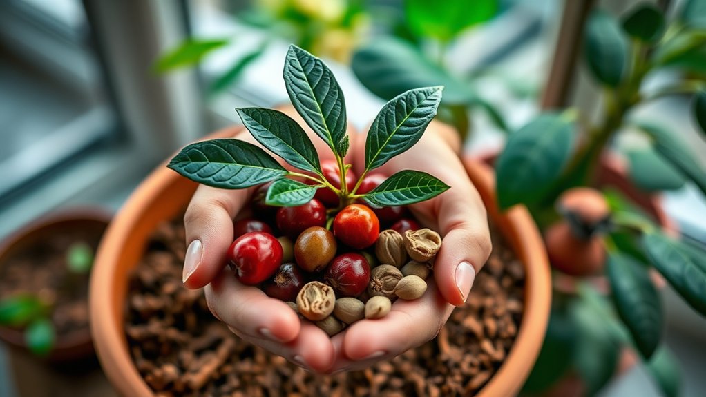 select viable coffee seedlings