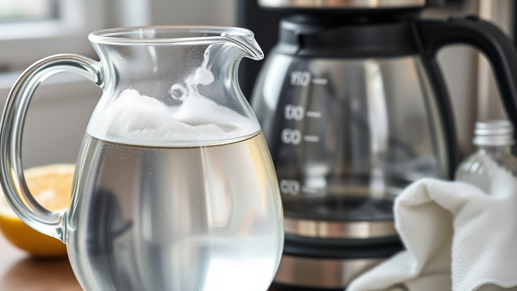 vinegar natural coffee maker cleaner
