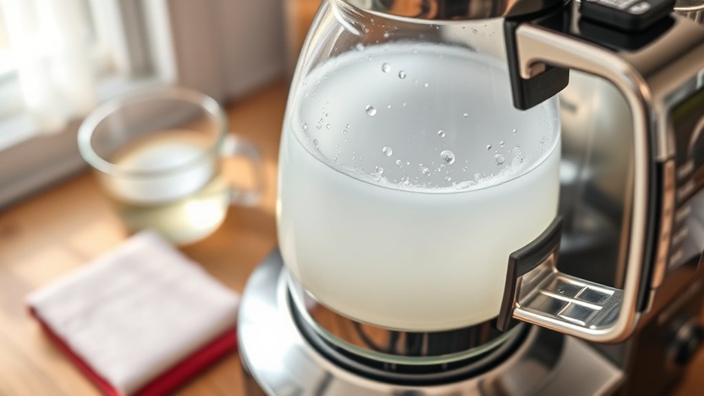 vinegar water coffee maker cleaner