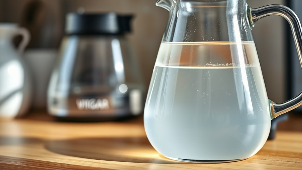 vinegar water coffee maker cleaner