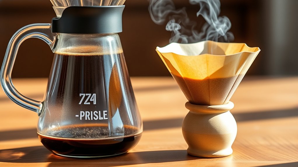 extraction influences coffee clarity